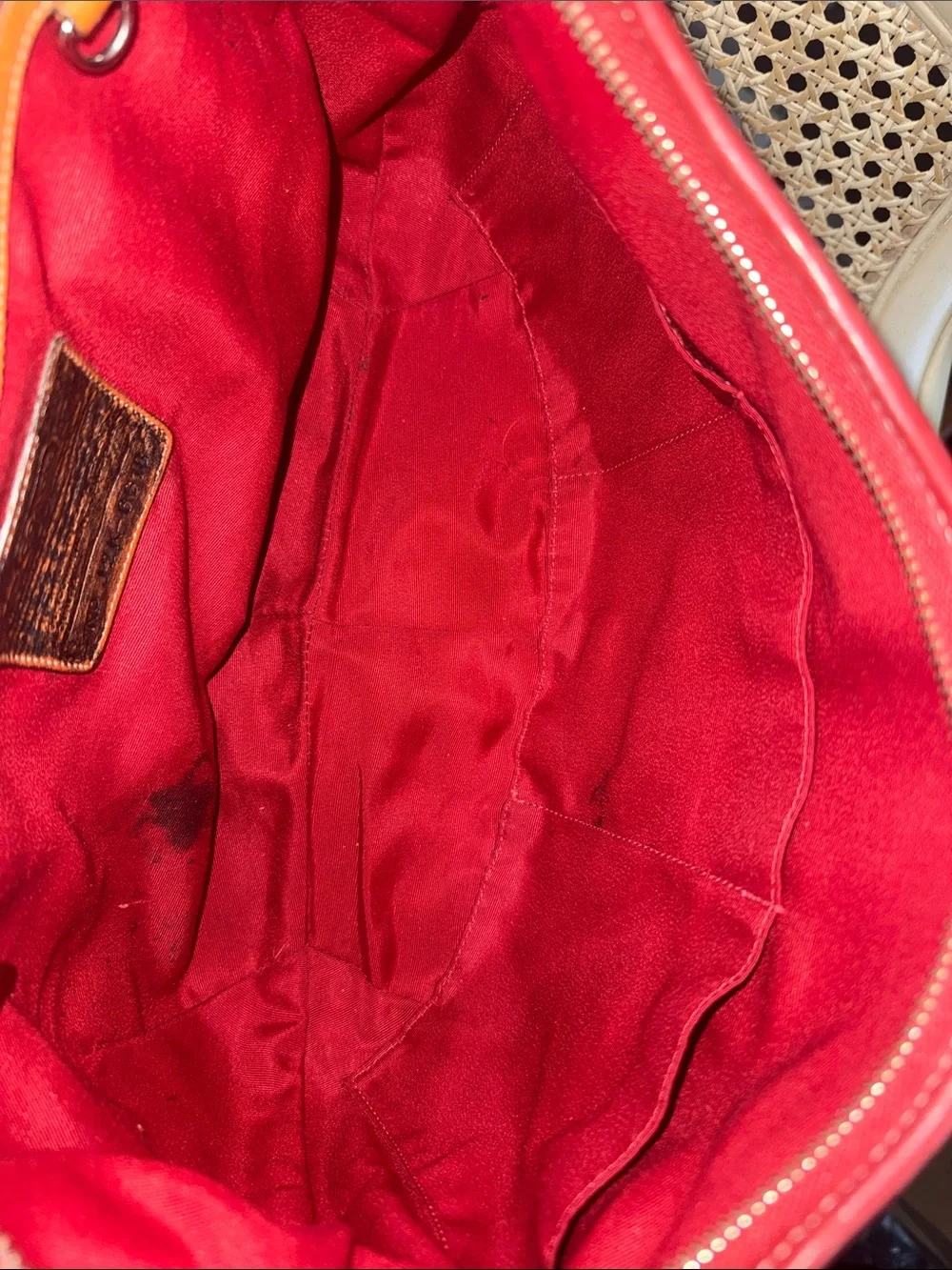 Coach Ergo Vintage in Red Signature Jacquard Shoulder Hobo